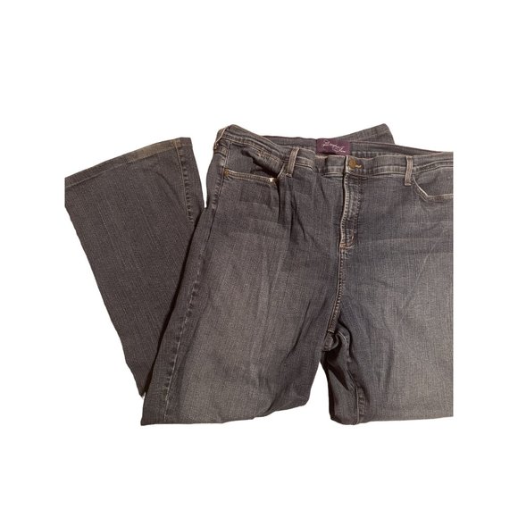 NYDJ Not Your Daughters Jeans Size 20W Dark Wash Wide Leg Style W700U5 Pocket - Picture 1 of 9